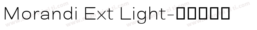 Morandi Ext Light字体转换